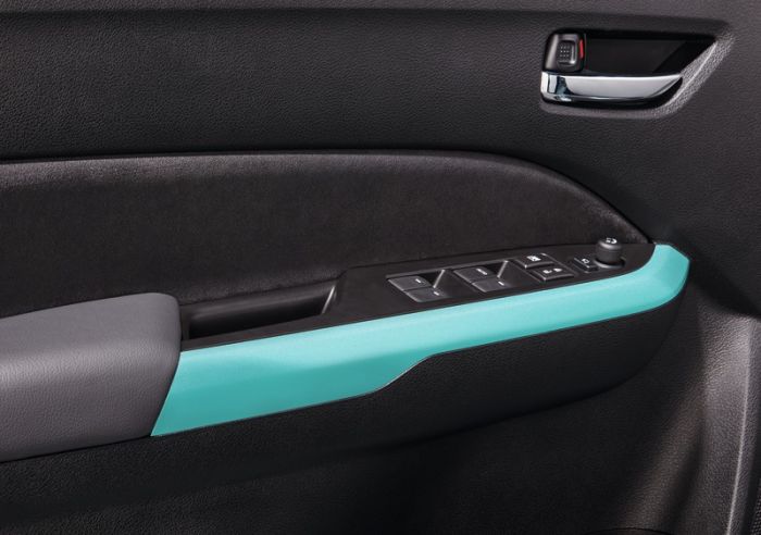 Genuine Suzuki Vitara Front Door Trim Set - Turquoise