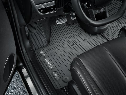 Genuine Hyundai Ioniq 5 Rubber Floor Mats, All Weather, Rhd Vehicles With Fixed Centre Console