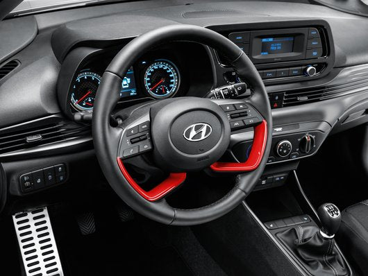 Genuine Hyundai Bayon Steering Wheel Inlay, Tomato Red