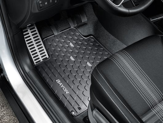 Genuine Hyundai Bayon Floor Mats, All Weather, With Grey Accent, Rhd