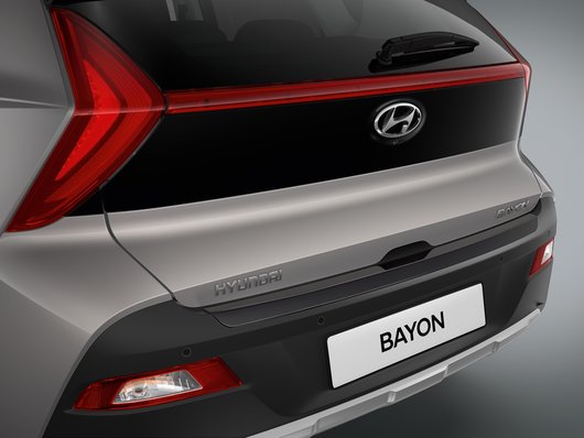 Genuine Hyundai Bayon Rear Bumper Trim Line, Phantom Black