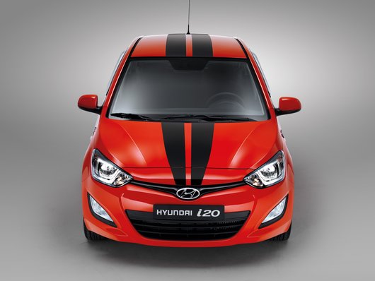 Genuine Hyundai I20 Body Decals, Black Racing Stripes