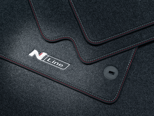 Genuine Hyundai Kona Floor Mats, Velour, N Line, Rhd