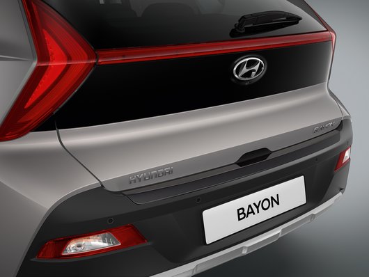 Genuine Hyundai Bayon Rear Bumper Trim Line, Black Grained Finish