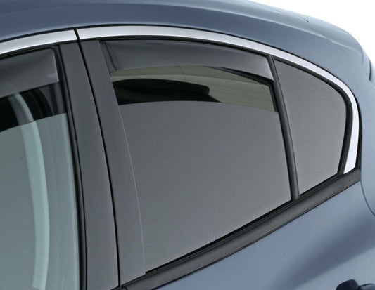 Genuine Ford Focus Saloon Rear Wind Deflectors - Dark Tint