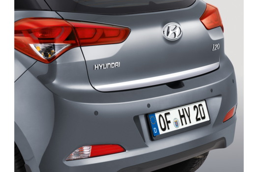 Genuine Hyundai I20 Tailgate Trim - Stainless Steel